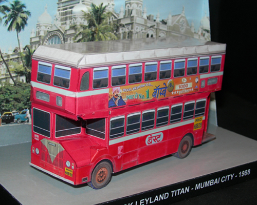 Ashok Leyland Titan - Mumbai City - Papercrafts.it